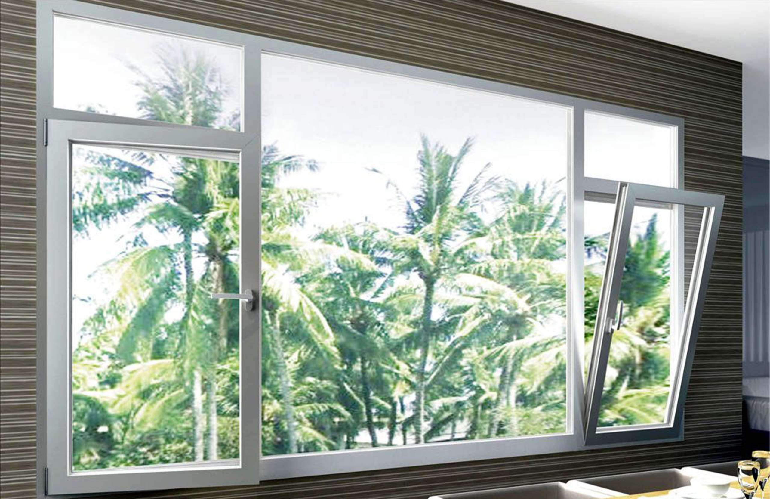 Aluminum alloy awning window